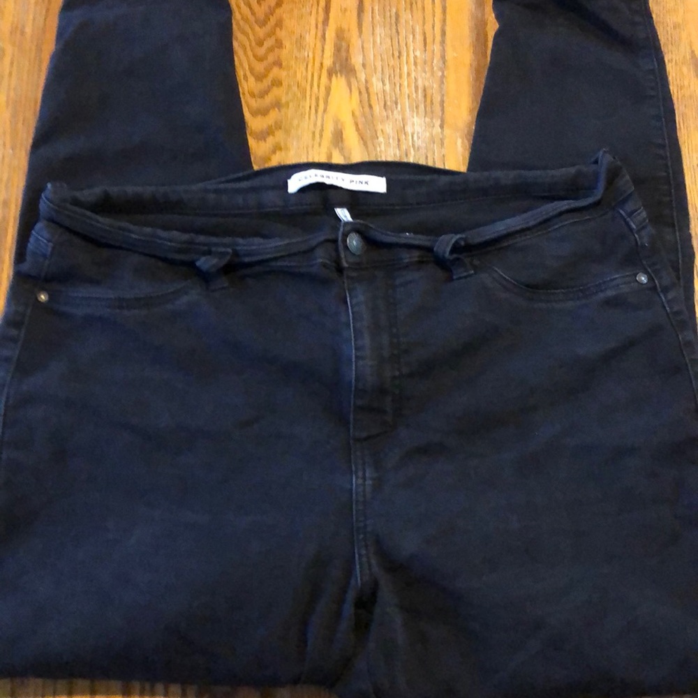 Celebrity Pink Black Curvy Skinny Jeans Sz 18
